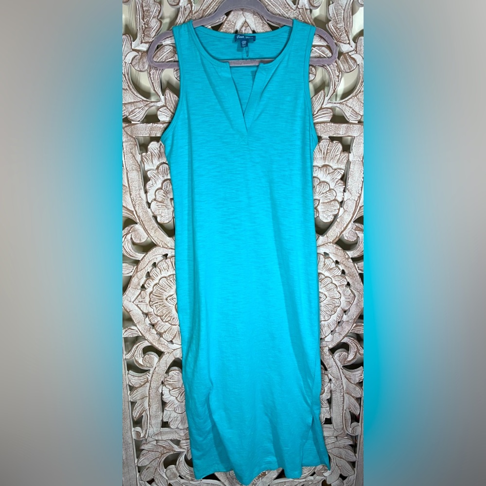 NWOT Fleur Bleue Maxi Sleeveless Dress Sz M